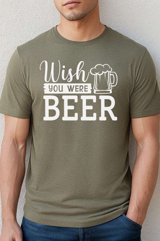Cali Boutique Father's Day Gifts Wish You Were Beer Tee - Men Shirts | MENLL